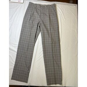 Mens Ashworth Gray plaid, straight‎ fit, EZ Tech golf pants, size 30 x 32